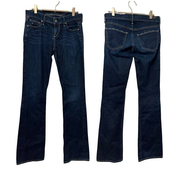 Citizens of Humanity Kelly Low Rise Bootcut Jeans Size 26 Dark Wash Stretch - Picture 1 of 7